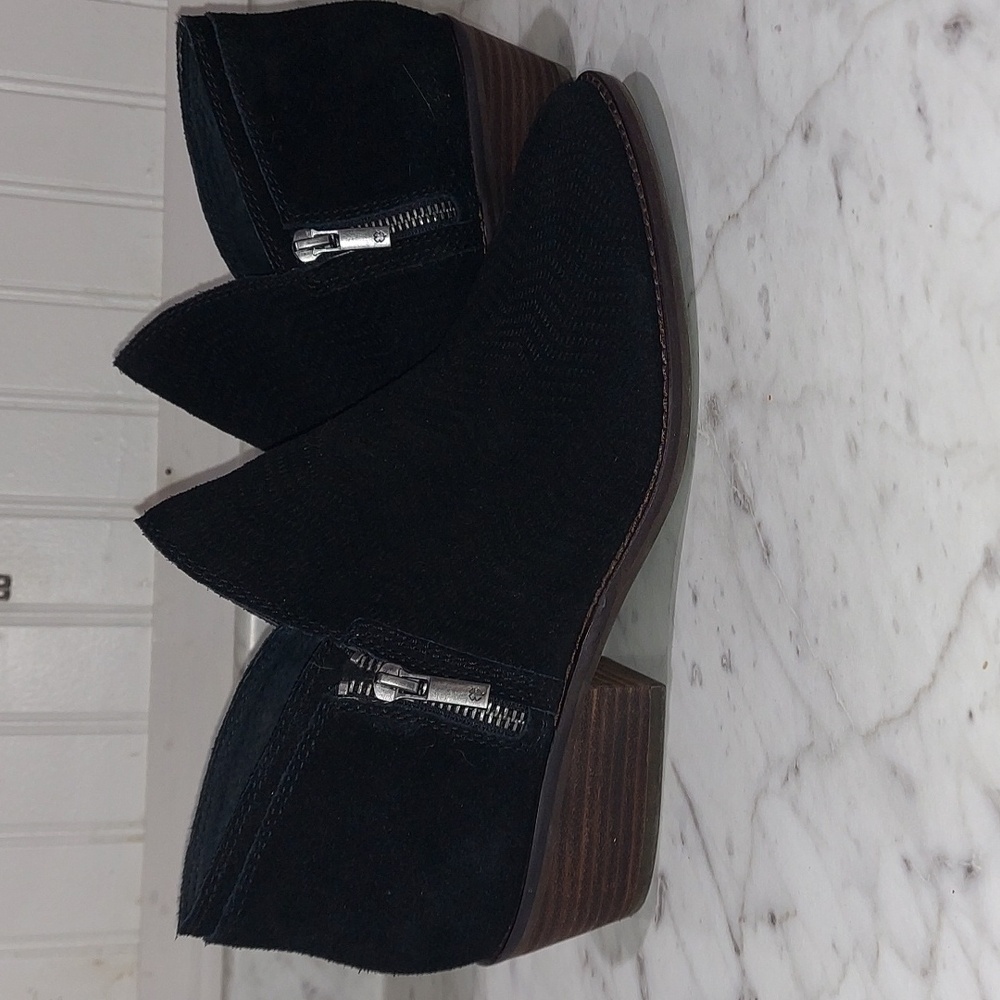 Lucky Brand Womens Fhuna Suede Ankle Booties